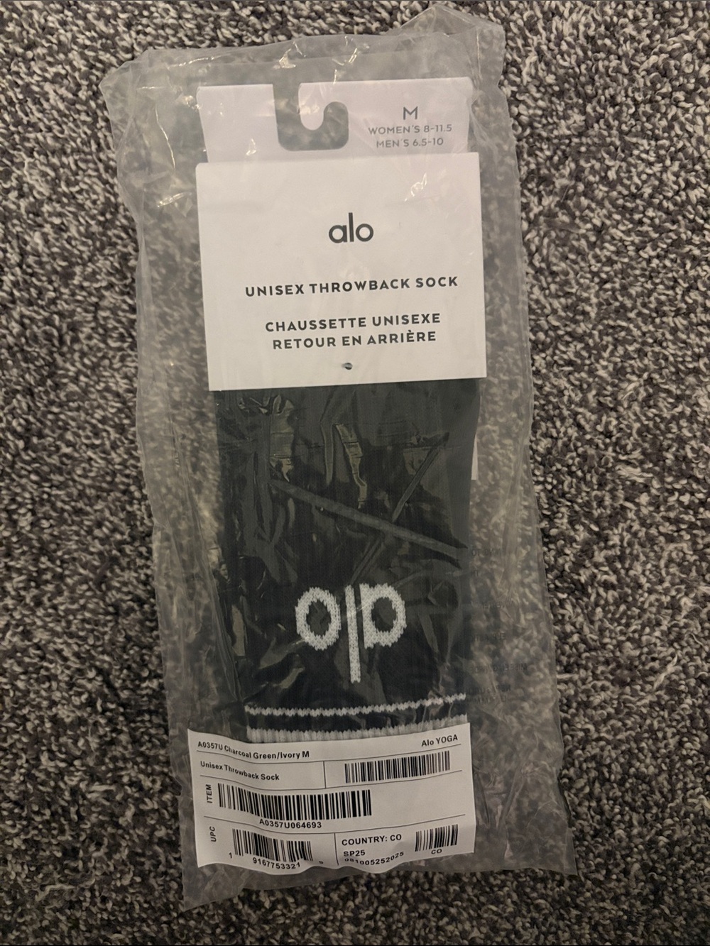 ALO Yoga Unisex Throwback Sock